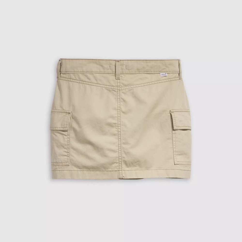 Women's Levi's® Slim ‘94 Cargo Mini Skirt Beige NWT - Picture 5 of 7